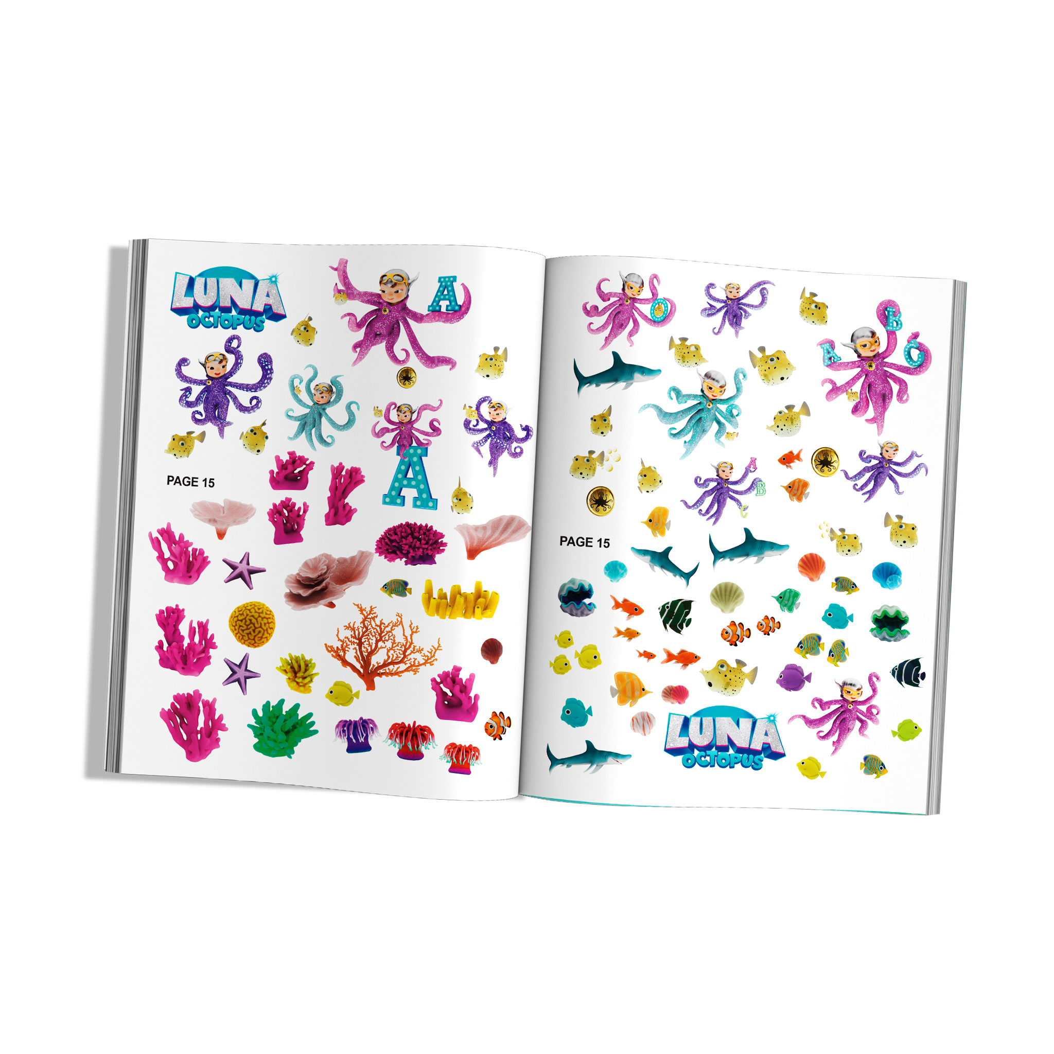 Luna Octopus – Write with Luna – Sticker Activity Book