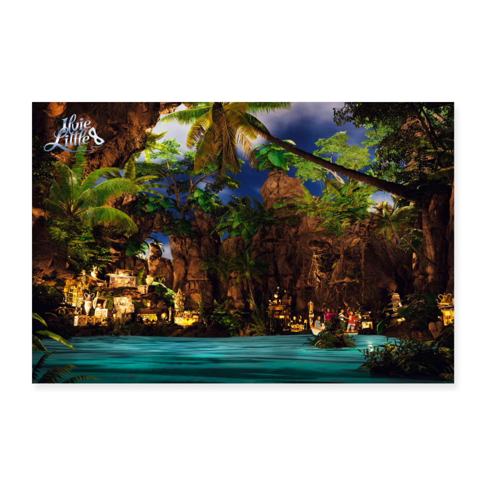 ILVIE LITTLE POSTER II Treasure Cave II 60x40 cm - white